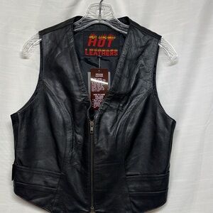Hot Leathers Black Men's Vest unisex
